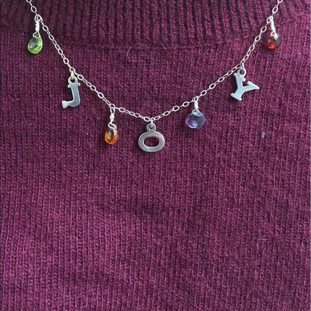 Sterling Silver❄️Joy Christmas Necklace❄️